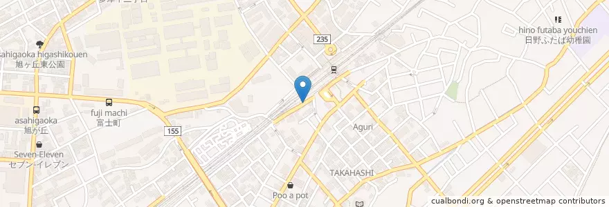 Mapa de ubicacion de 日野警察署豊田駅前交番 en Japão, Tóquio, 日野市.