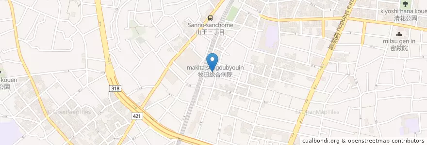 Mapa de ubicacion de 明善幼稚園 en 日本, 東京都, 大田区.
