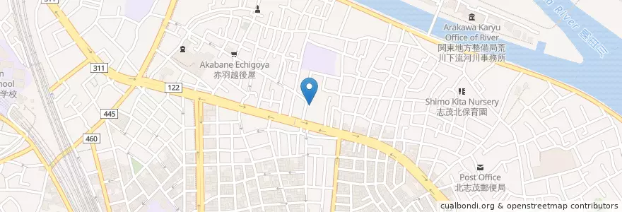 Mapa de ubicacion de 明照幼稚園 en Japan, 北区.