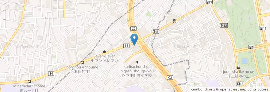 Mapa de ubicacion de 映画専門大学院大学 en Japón, Tokio, Shibuya.