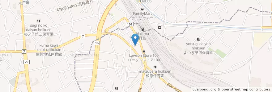 Mapa de ubicacion de 昭島警察署 拝島駅前交番 en Giappone, Tokyo, 福生市.