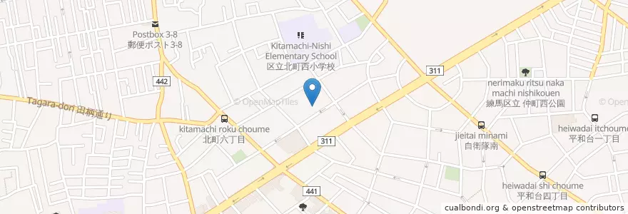 Mapa de ubicacion de 最勝寺みのり保育園 en 일본, 도쿄도, 練馬区.