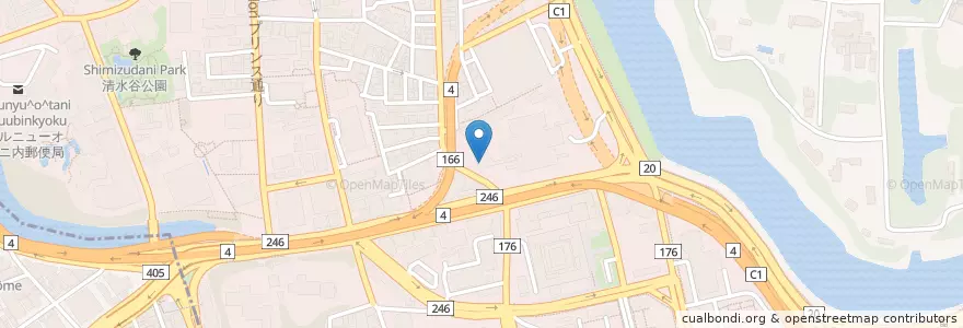 Mapa de ubicacion de 最高裁判所内郵便局 en Japan, 東京都, 千代田区.