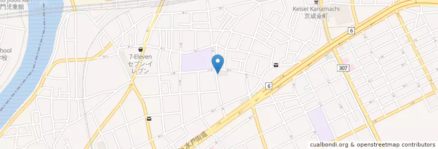 Mapa de ubicacion de 末広児童館 en Japonya, 東京都, 葛飾区.