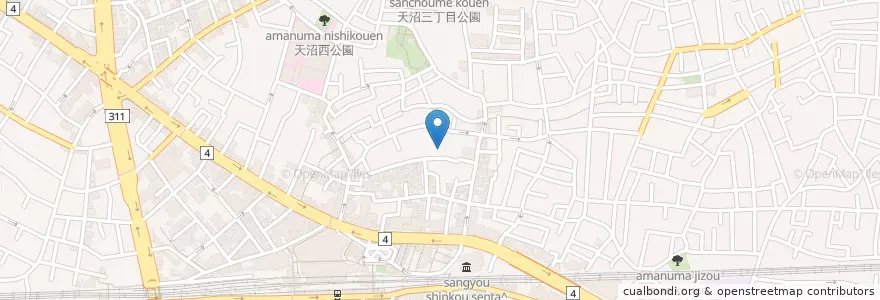 Mapa de ubicacion de 本天沼児童館 en ژاپن, 東京都, 杉並区.
