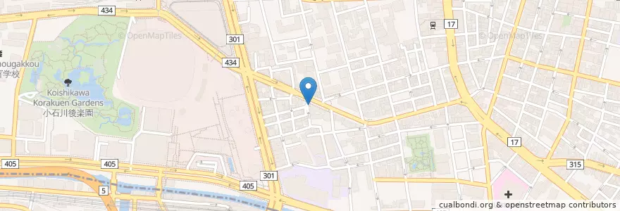 Mapa de ubicacion de 本富士警察署壱岐坂交番 en Japão, Tóquio, 文京区.