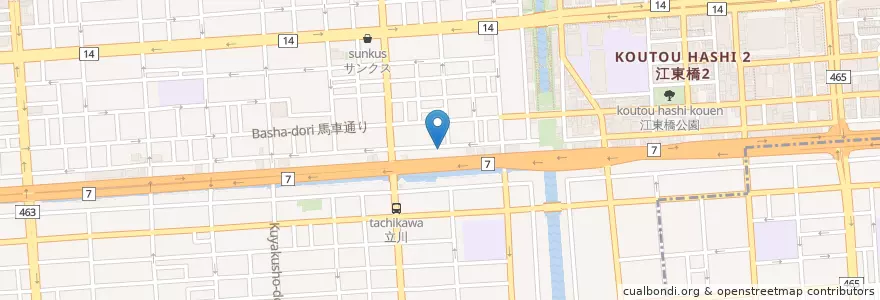 Mapa de ubicacion de 本所消防署緑出張所 en Japan, Tokyo, Sumida.