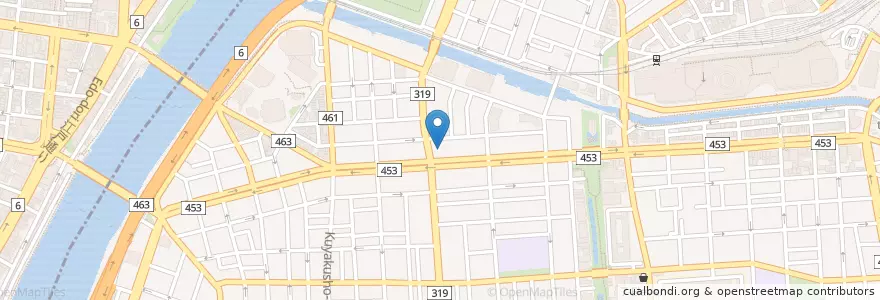 Mapa de ubicacion de 本所警察署吾妻橋交番 en Jepun, 東京都, 墨田区.