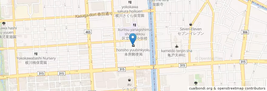 Mapa de ubicacion de 本所郵便局 en Япония, Токио.
