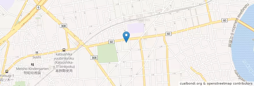 Mapa de ubicacion de 本田消防署 en Jepun, 東京都, 葛飾区.