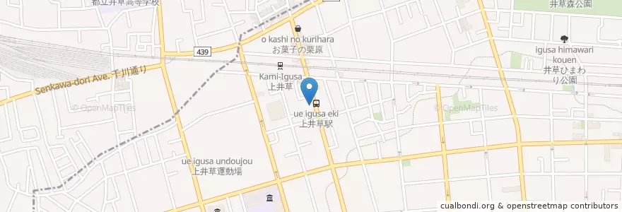 Mapa de ubicacion de 杉並上井草郵便局 en ژاپن, 東京都, 練馬区.