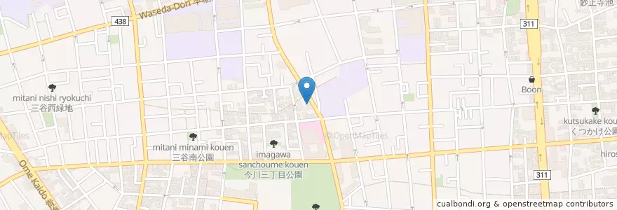 Mapa de ubicacion de 杉並今川三郵便局 en Japão, Tóquio, 杉並区.