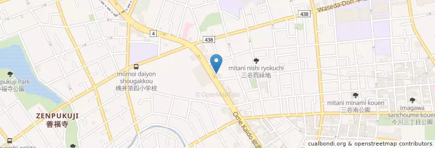 Mapa de ubicacion de 杉並今川四郵便局 en Jepun, 東京都, 杉並区.