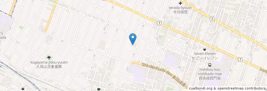 Mapa de ubicacion de 杉並区立宮前図書館 en Jepun, 東京都, 杉並区.