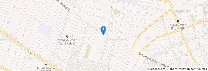 Mapa de ubicacion de 杉並宮前三郵便局 en 日本, 東京都, 杉並区.