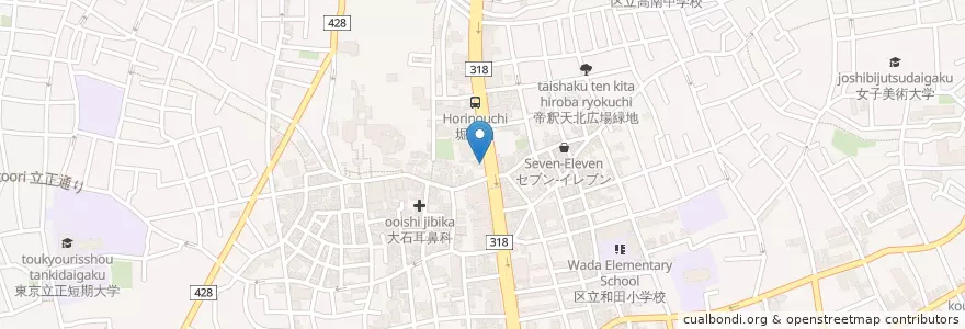 Mapa de ubicacion de 杉並警察署堀ノ内交番 en Japonya, 東京都, 杉並区.