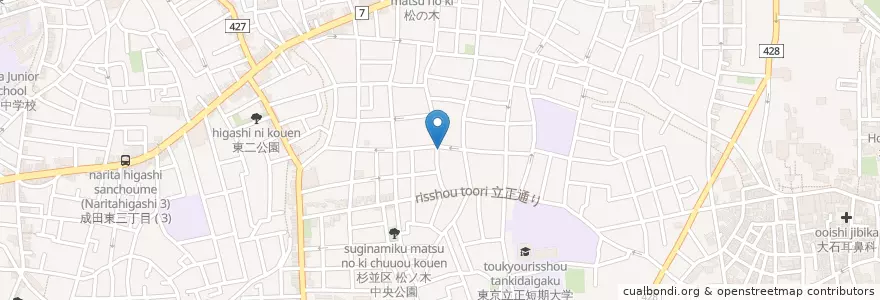 Mapa de ubicacion de 松ノ木地域安全センター en Jepun, 東京都, 杉並区.