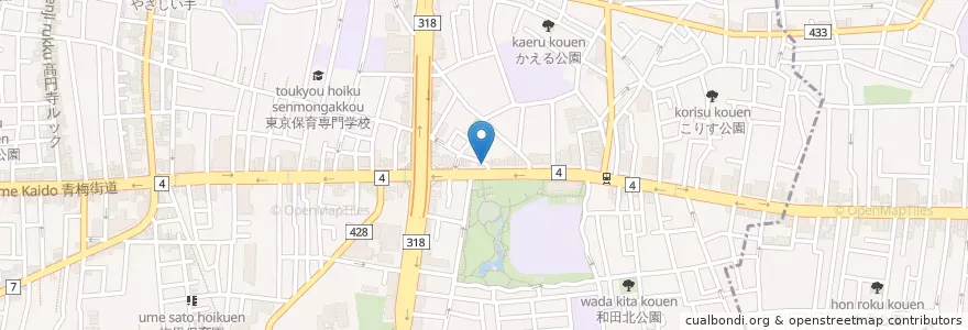 Mapa de ubicacion de 杉並警察署高円寺交番 en Jepun, 東京都, 杉並区.
