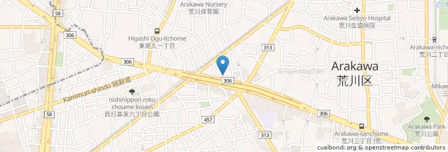 Mapa de ubicacion de 岡田病院 en Япония, Токио.