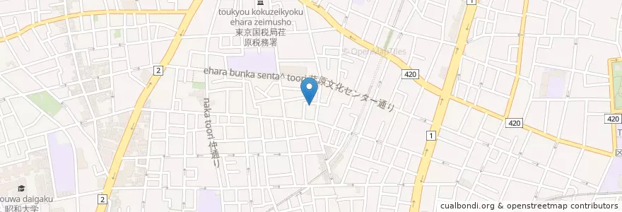 Mapa de ubicacion de 東中延保育園 en 일본, 도쿄도, 品川区.