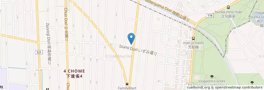 Mapa de ubicacion de 東京労働局三鷹労働基準監督署 en 일본, 도쿄도, 三鷹市.