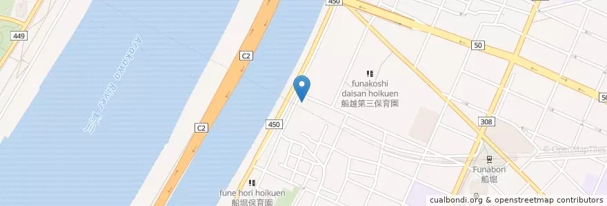 Mapa de ubicacion de 東京労働局江戸川労働基準監督署 en 日本, 東京都, 江戸川区.