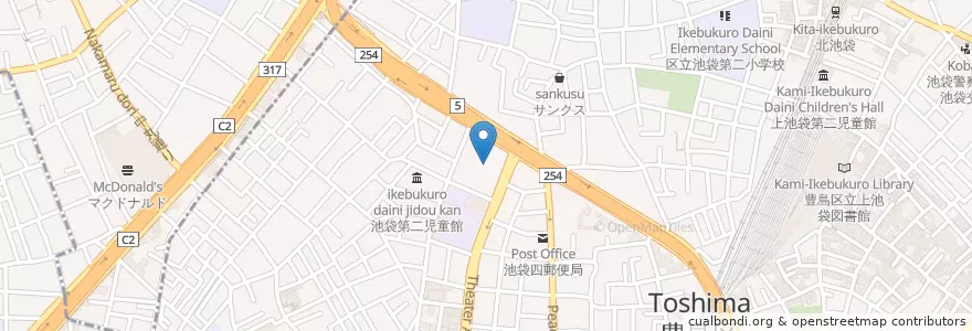 Mapa de ubicacion de 東京労働局池袋労働基準監督署 en Japan, 東京都, 豊島区.