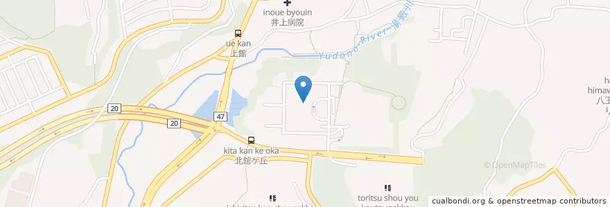 Mapa de ubicacion de 東京医科大学八王子医療センター en ژاپن, 東京都, 八王子市.