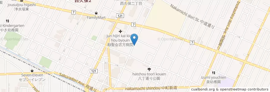 Mapa de ubicacion de 東京地方検察庁武蔵野区検察庁 en Japão, Tóquio, 武蔵野市.