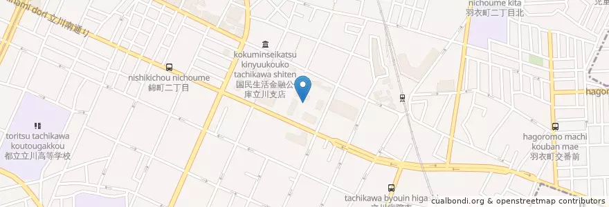Mapa de ubicacion de 東京地方裁判所立川簡易裁判所 en Japão, Tóquio, 立川市.