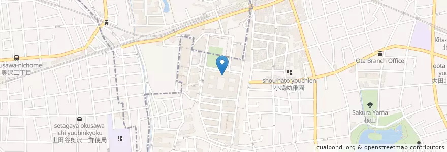 Mapa de ubicacion de 東京工業大学（理学部, 工学部） en Giappone, Tokyo, 目黒区, 大田区.
