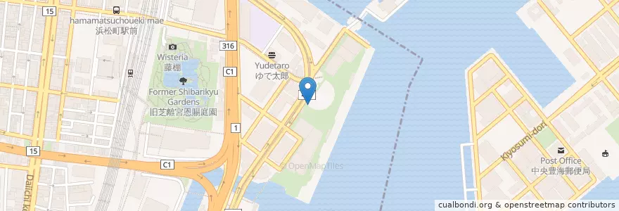 Mapa de ubicacion de 東京水上警察署竹芝交番 en 日本, 东京都/東京都, 港區.