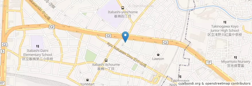 Mapa de ubicacion de 東京法務局板橋出張所 en 日本, 東京都, 板橋区, 北区.