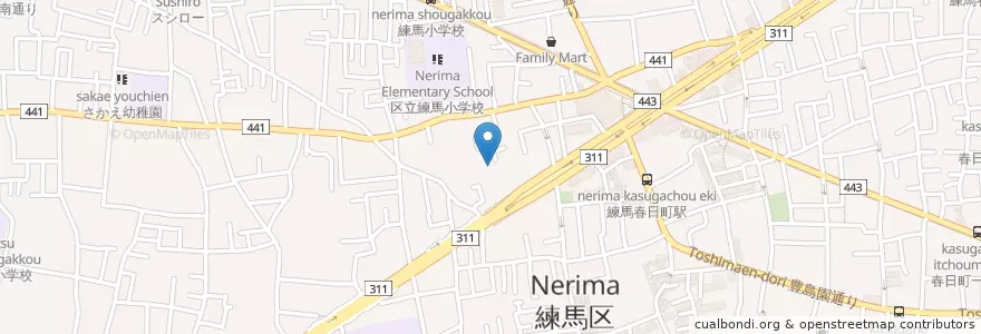 Mapa de ubicacion de 東京法務局練馬出張所 en Japonya, 東京都, 練馬区.