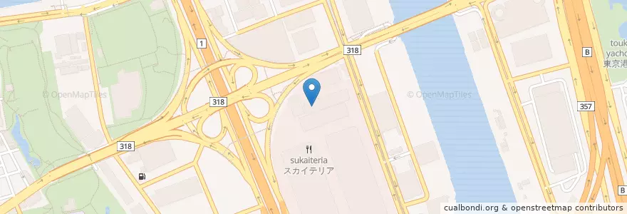 Mapa de ubicacion de 東京流通センター内郵便局 en Giappone, Tokyo, 大田区.