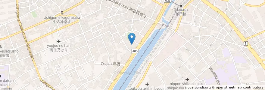 Mapa de ubicacion de 東京理科大学（理学部） en Japon, Tokyo.