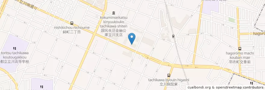 Mapa de ubicacion de 東京税関立川出張所 en 日本, 東京都, 立川市.