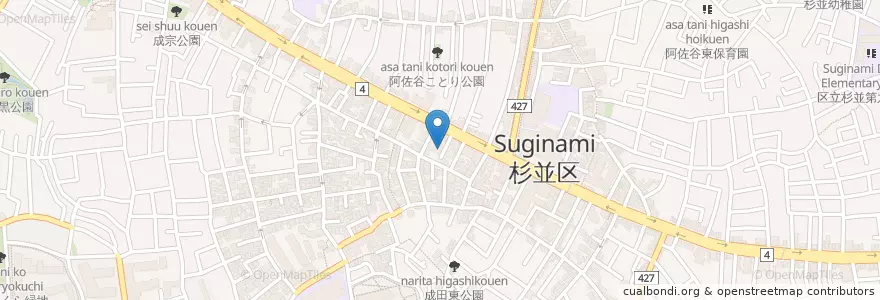 Mapa de ubicacion de 東京都主税局杉並都税事務所 en Япония, Токио, Сугинами.