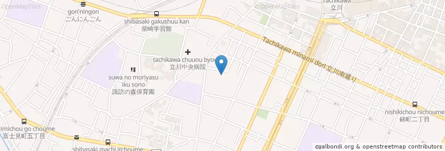 Mapa de ubicacion de 東京都建設局北多摩北部建設事務所 en Япония, Токио, Татикава.