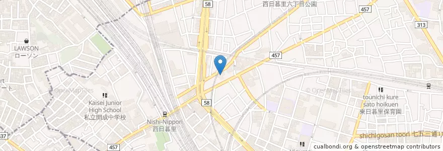 Mapa de ubicacion de 東京都建設局新交通建設事務所 en Japan, 東京都.