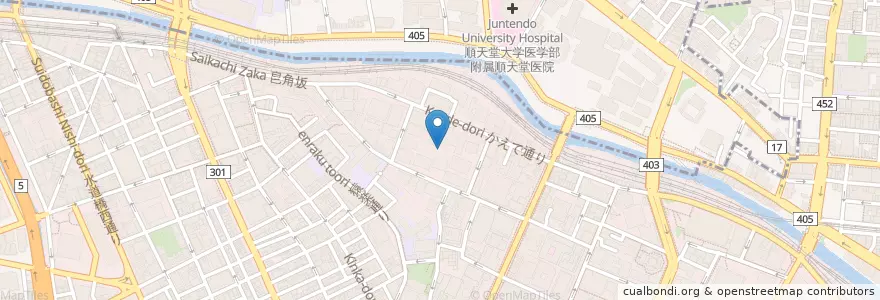 Mapa de ubicacion de 東京都教職員互助会三楽病院 en 日本, 东京都/東京都, 千代田區.