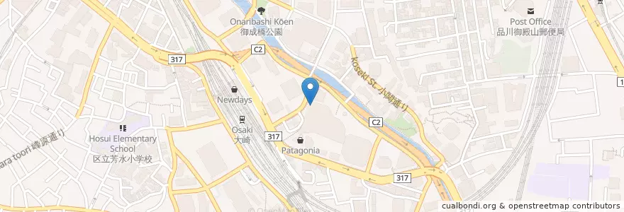 Mapa de ubicacion de 東京都産業労働局労働相談情報センター大崎事務所 en ژاپن, 東京都, 品川区.