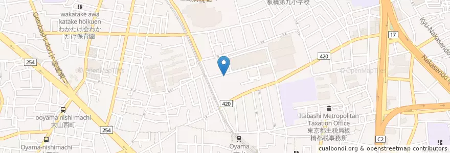 Mapa de ubicacion de 東京都健康長寿医療センター en ژاپن, 東京都, 板橋区.