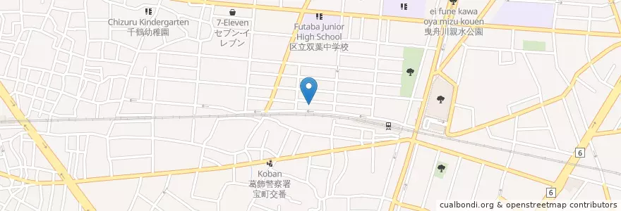Mapa de ubicacion de 東光幼稚園 en 日本, 东京都/東京都, 葛飾区.