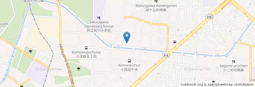 Mapa de ubicacion de 東新保育園 en 日本, 東京都, 板橋区.