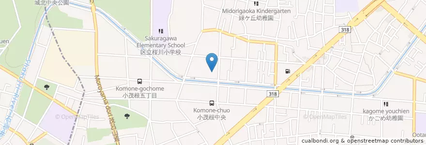 Mapa de ubicacion de 東新児童館 en Japão, Tóquio, 板橋区.