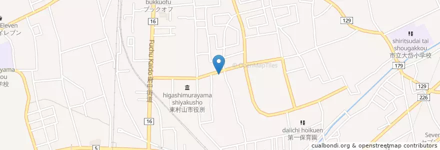 Mapa de ubicacion de 東村山市役所前郵便局 en Japonya, 東京都, 東村山市.