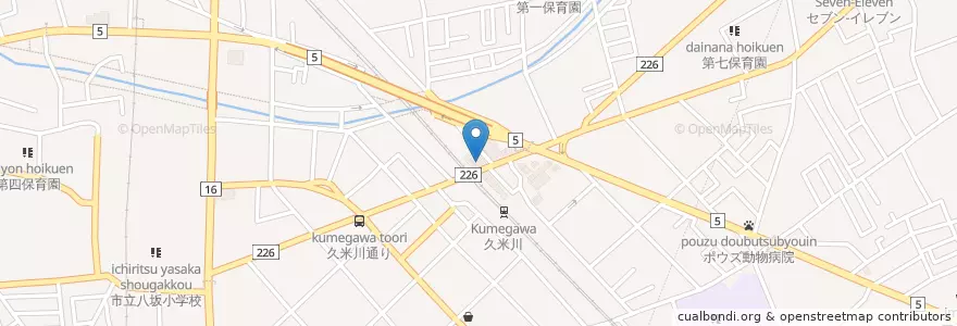 Mapa de ubicacion de 東村山警察署久米川駅前交番 en 日本, 東京都, 東村山市.