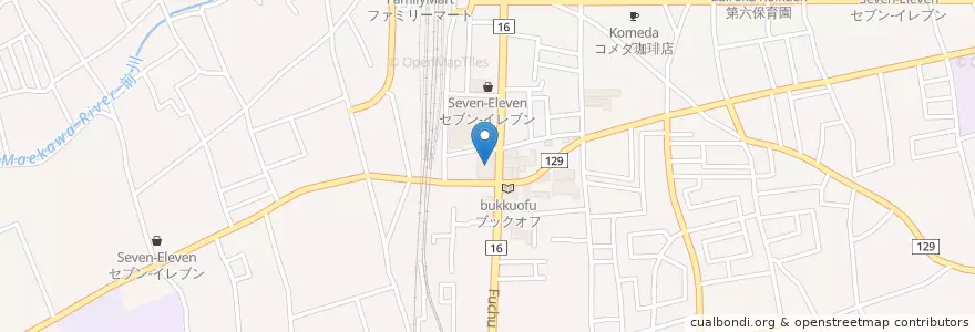 Mapa de ubicacion de 東村山郵便局 en Japão, Tóquio, 東村山市.