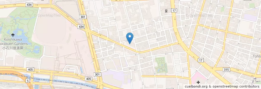 Mapa de ubicacion de 東洋学園大学（人文学部） en Giappone, Tokyo, 文京区.